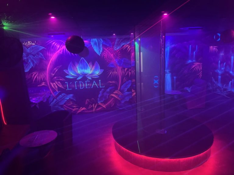 Fresque L Ideal - lotus et estrade - L IDEAL SAUNA, Agen